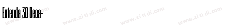 Extenda 30 Deca字体转换